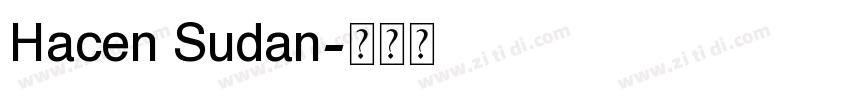 Hacen Sudan字体转换